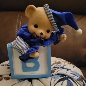 Child's musical bear in box